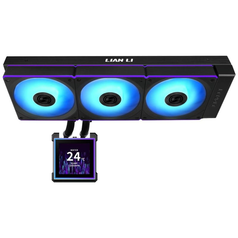 Система водяного охолодження Lian Li HydroShift II LCD-S 360CL Black (G89.GHS2LCDS36CB.00)