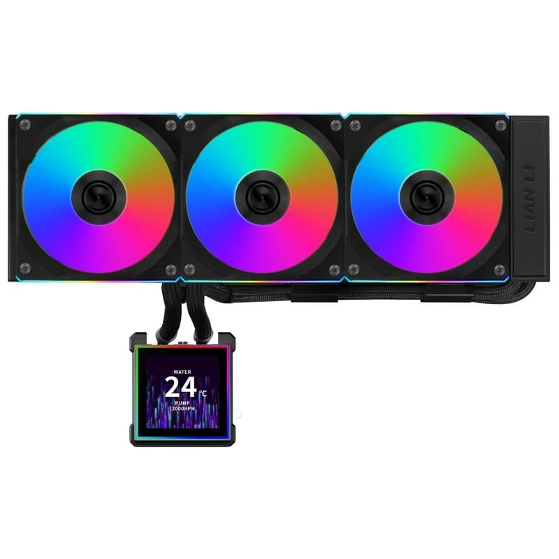 Система водяного охолодження Lian Li HydroShift II LCD-S 360CL Black (G89.GHS2LCDS36CB.00)