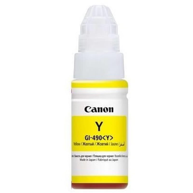 Чорнило Canon GI-490 Pixma G1400/G2400/G3400 (Yellow) (0666C001) 70мл