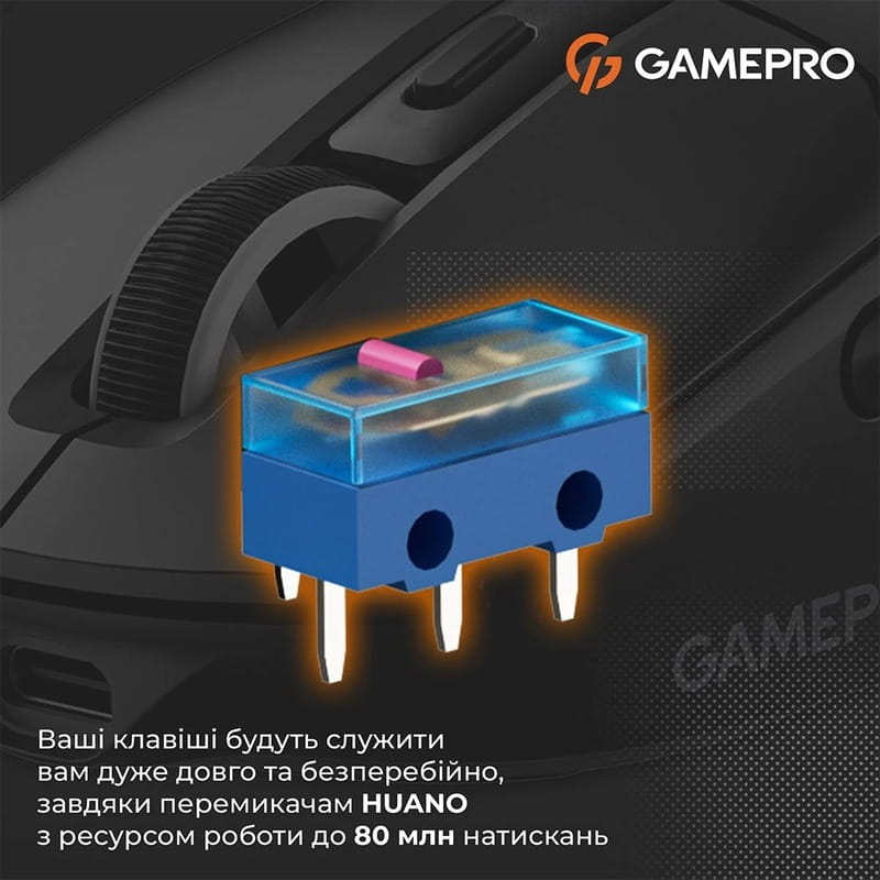 Мышь беспроводная GamePro Genesis Airmaster Black (GM167B)
