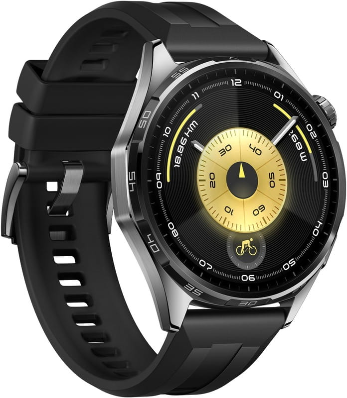 Смарт-часы Huawei Watch GT 6 46mm Black with Black Fluoroelastomer Strap (55020FTX)