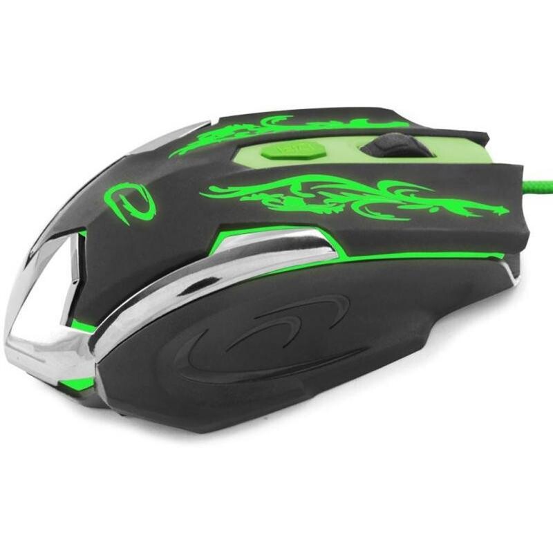 Мышь Esperanza MX405 Cyborg (EGM405) Black/Green USB