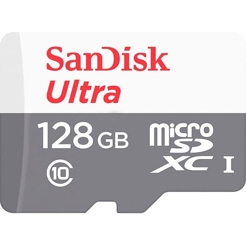Карта пам`ятi MicroSDXC 128GB UHS-I U1 R100/W30MB/s SanDisk Ultra (SDSQUNR-128G-GN3MN)