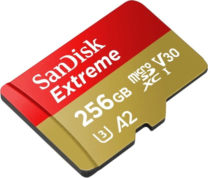 Карта пам`ятi MicroSDXC 256GB UHS-I/U3 Class 10 SanDisk Extreme A2 R190/W130MB/s (SDSQXAV-256G-GN6MN)
