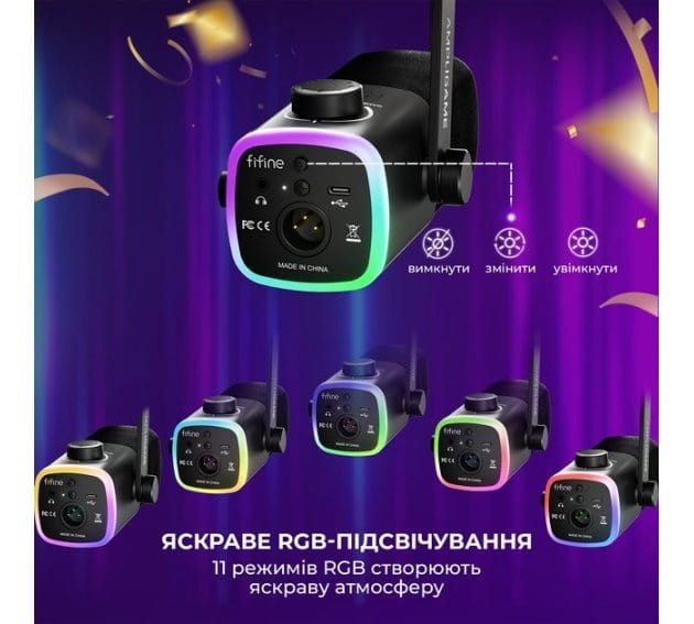 Микрофон Fifine AM9 Black