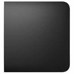 Кнопка  для одноклавішного або прохідного вимикача Ajax SideButton (1-gang/2-way) black