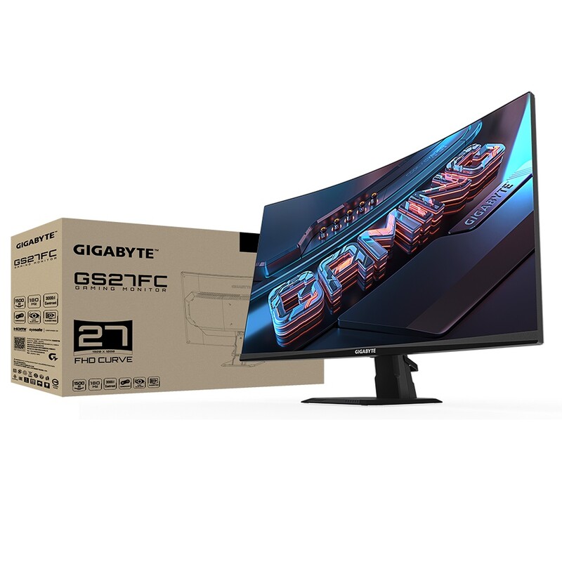 Монiтор Gigabyte 27" GS27FC VA Black Curved