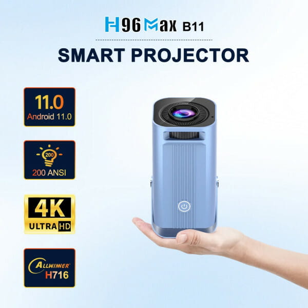 Проєктор H96 Max B11 Grey