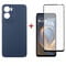 Фото - Чeхол-накладка Dengos Carbon для Motorola Moto G05 Blue (DG-KM-179) + защитное стекло | click.ua