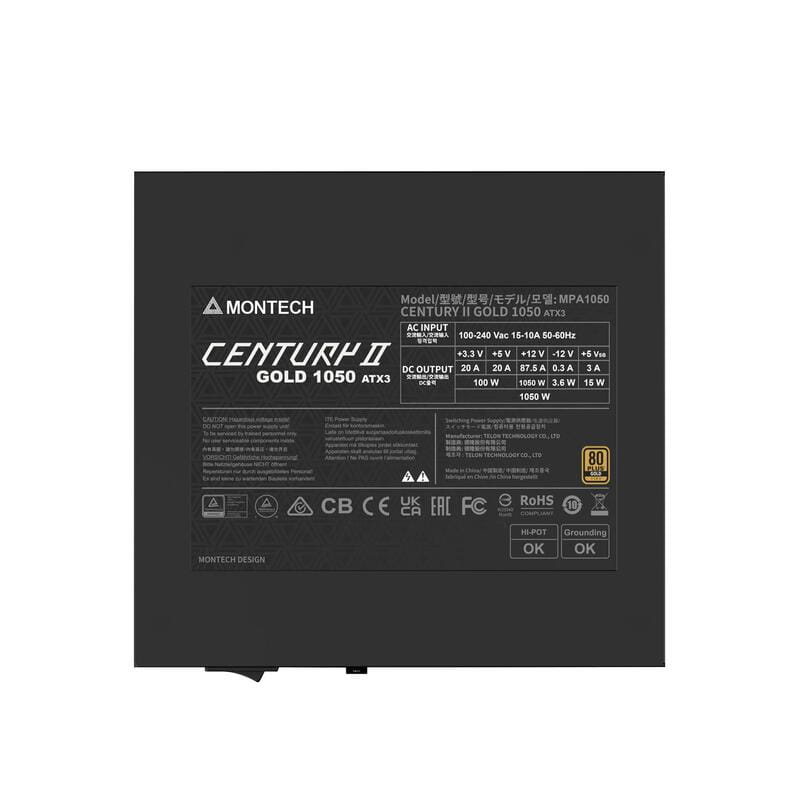 Блок питания Montech Century II 1050W