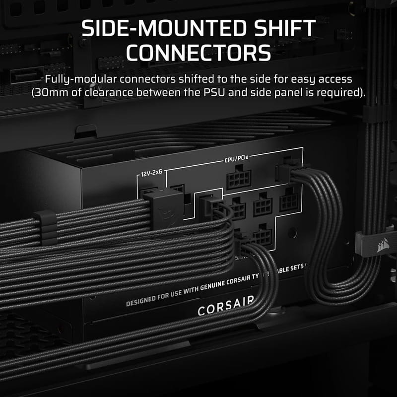 Блок живлення Corsair RM850x Shift ATX 3.1 850W (CP-9020299-EU)