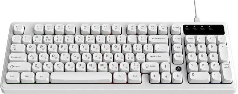 Клавиатура Ajazz AF98 Black USB-C White (AF98-W)