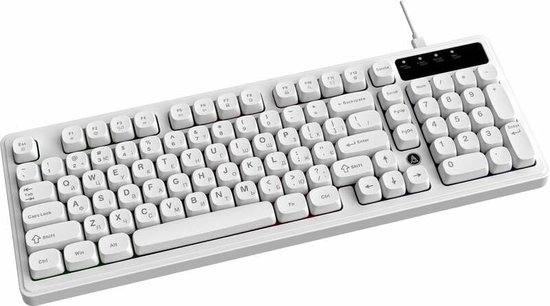 Клавиатура Ajazz AF98 Black USB-C White (AF98-W)