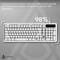 Фото - Клавиатура Ajazz AF98 Black USB-C White (AF98-W) | click.ua