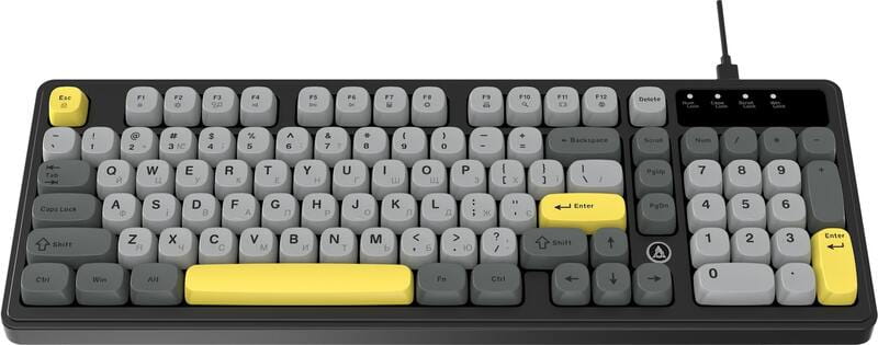 Клавиатура Ajazz AF98 Black USB-C Black Gray Yellow (AF98-BGY)