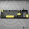 Фото - Клавиатура Ajazz AF98 Black USB-C Black Gray Yellow (AF98-BGY) | click.ua