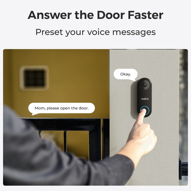 Відеодзвінок Reolink D340P (Video Doorbell PoE)