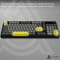 Фото - Клавіатура бездротова Ajazz AF98 Plus Black Gray Yellow (AF98-PLUS-BGY) | click.ua