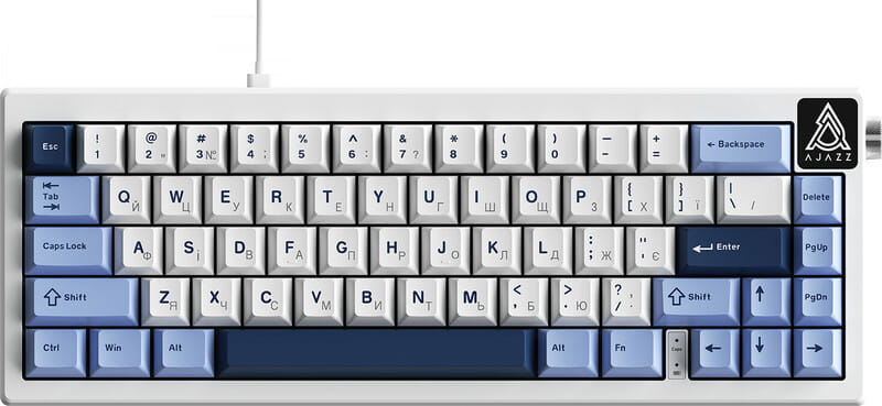 Клавиатура Ajazz AK650 Sea Salt Switch White USB-C (AK650-SS-BWB)