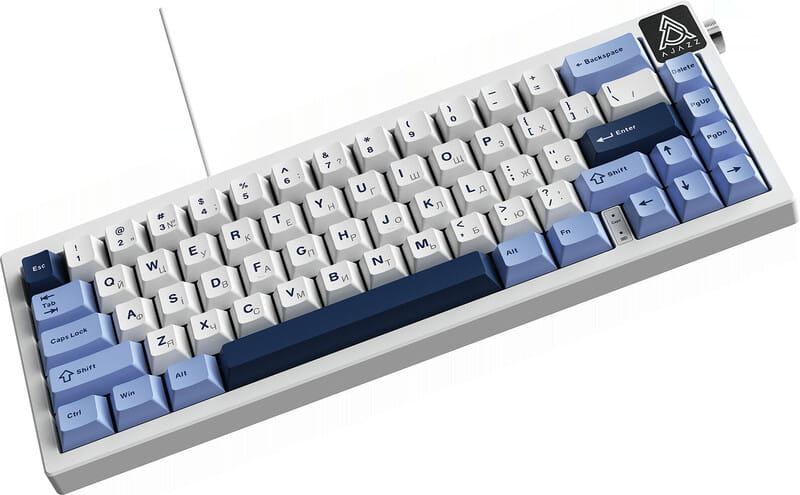 Клавиатура Ajazz AK650 Sea Salt Switch White USB-C (AK650-SS-BWB)