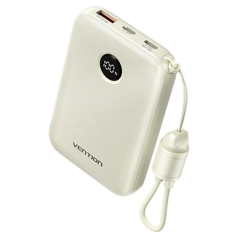 Універсальна мобільна батарея Vention 10000mAh 22.5W Beige (FKAN0-C)
