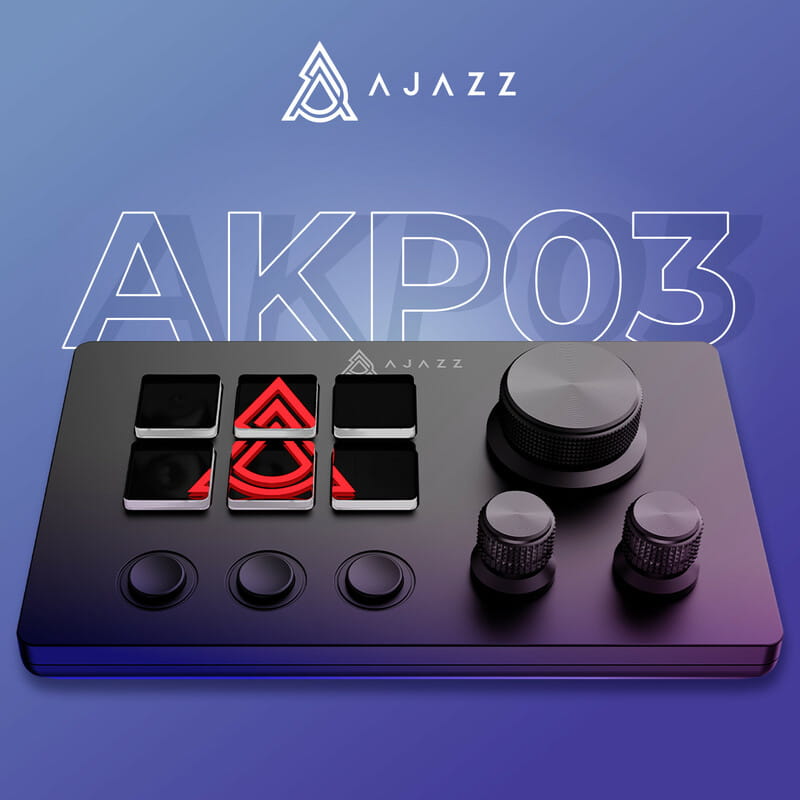 Контролер для стримінгу Ajazz AKP03E USB Black