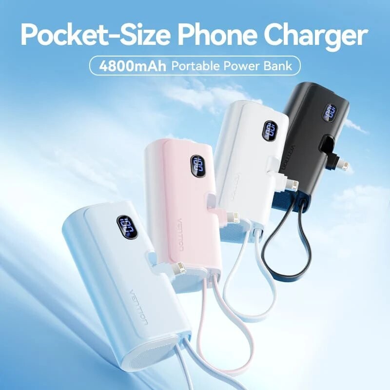 Универсальная мобильная батарея Vention 4800mAh 22.5W Black (FHRB0)