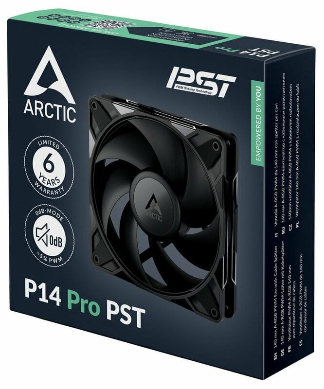 Вентилятор Arctic P14 Pro PST 5 Pack (ACFAN00319A)