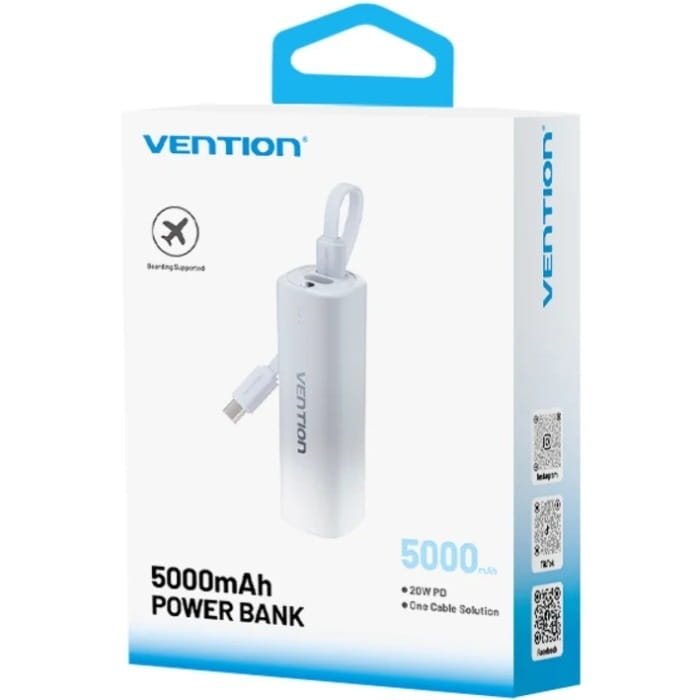 Універсальна мобільна батарея Vention 5000mAh 20W Gradient Gray (FHWM0)