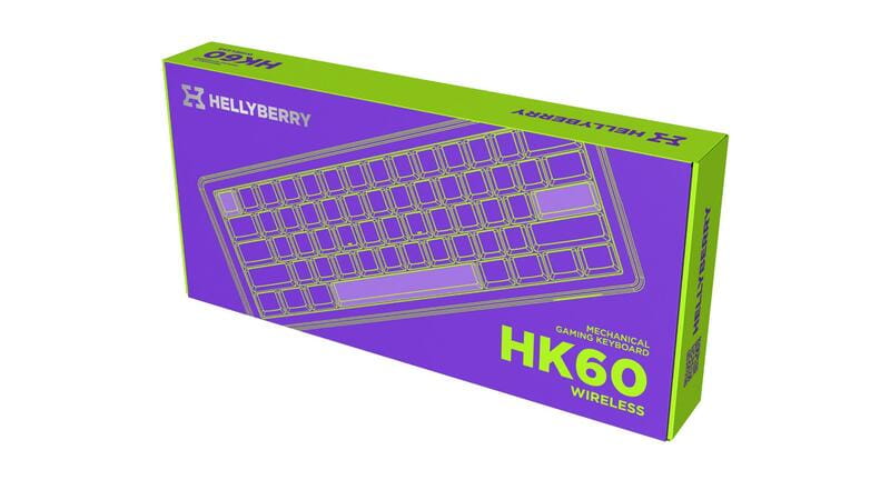 Клавіатура бездротова Hator Hellyberry HK60 Wireless White/Violet