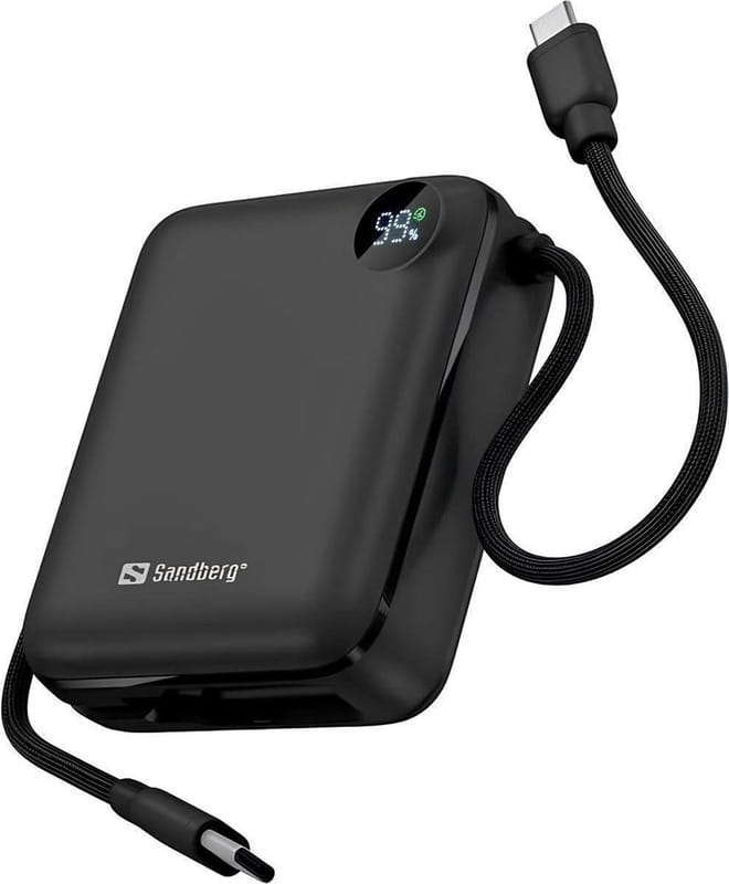 Універсальна мобільна батарея Sandberg 10000mAh 20W Black (421-26)