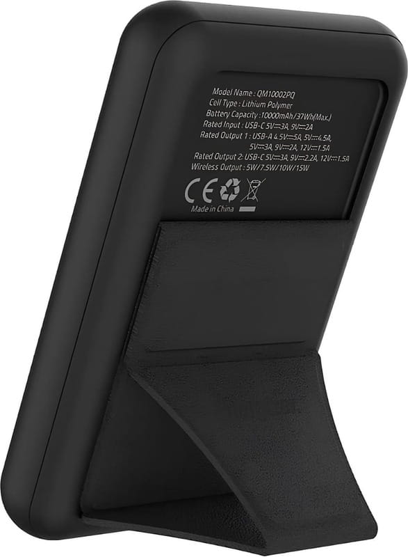 Універсальна мобільна батарея Energizer Magnetic Wireless QM10002PQ 10000mAh 22.5W Black