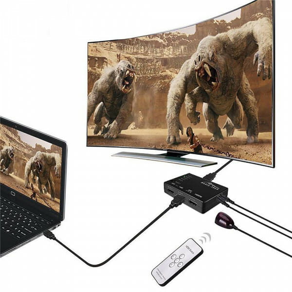 Разветвитель (сплиттер) Media-Tech (MT5207) HDMI 5 портов, поддержка UHD 4K