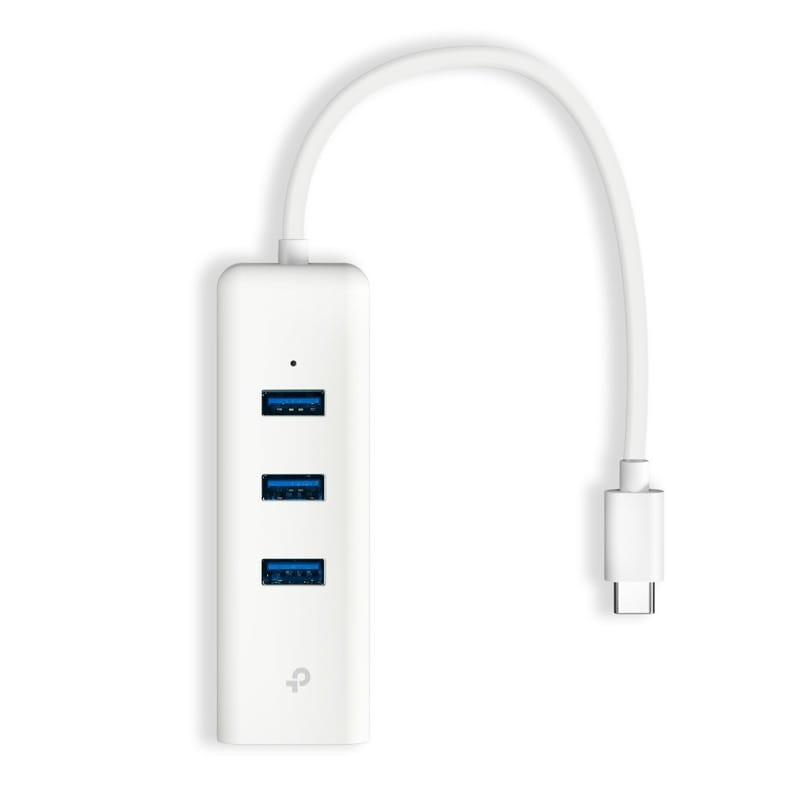 Сетевой адаптер TP-Link UE330C (USB-C 3.0, 10/100/1000Mbps, 3xUSB 3.0 HUB)