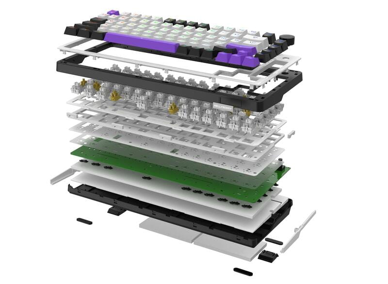 Клавіатура бездротова Hator Hellyberry HK75 Wireless White/Violet