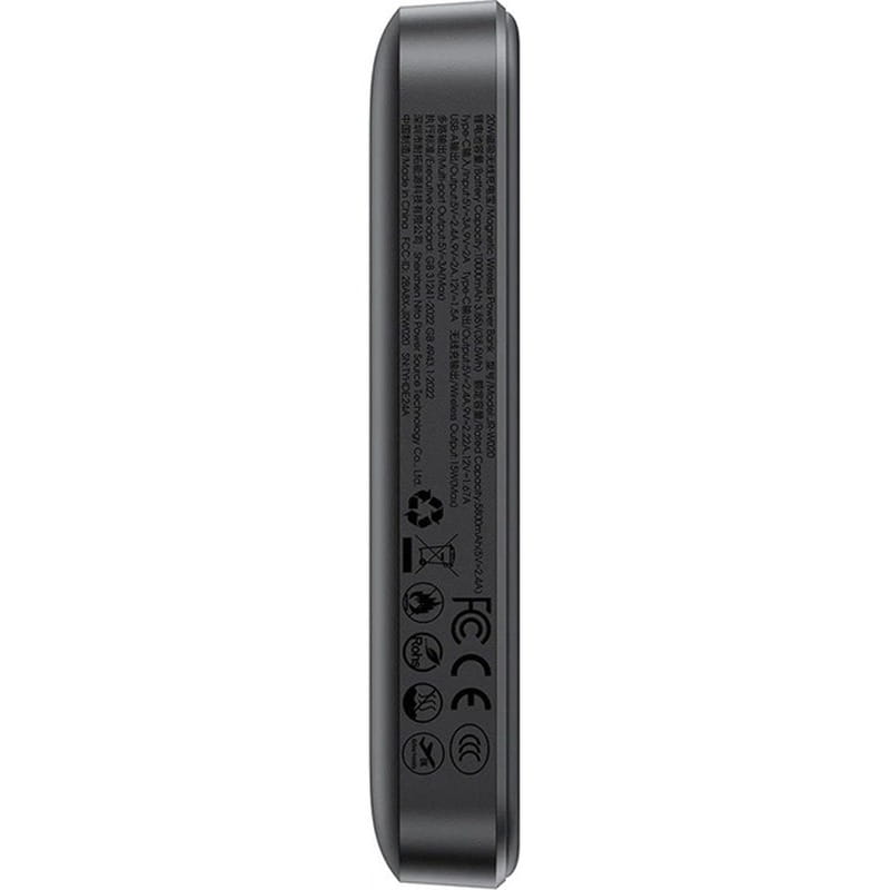 Універсальна мобільна батарея Joyroom Magnetic Wireless JR-W020 10000mAh 20W Black (6941237118455)