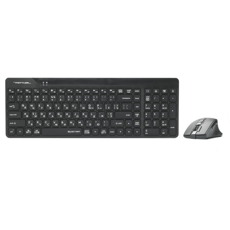 Комплект (клавіатура, миша) бездротовий A4Tech Fstyler FG2400 Air2 Black