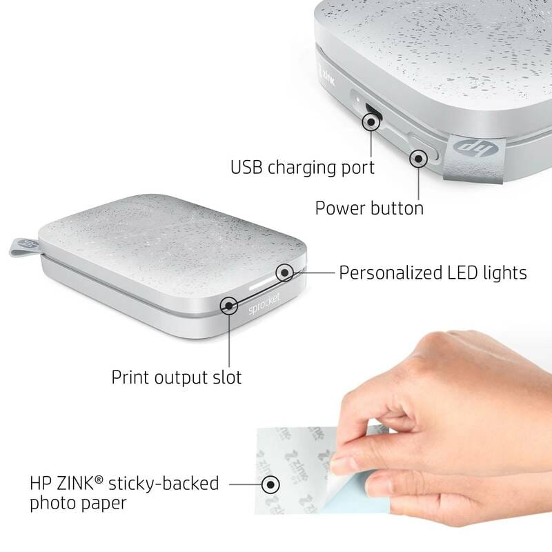 Принтер миттєвого друку HP Sprocket White (HPISPW)
