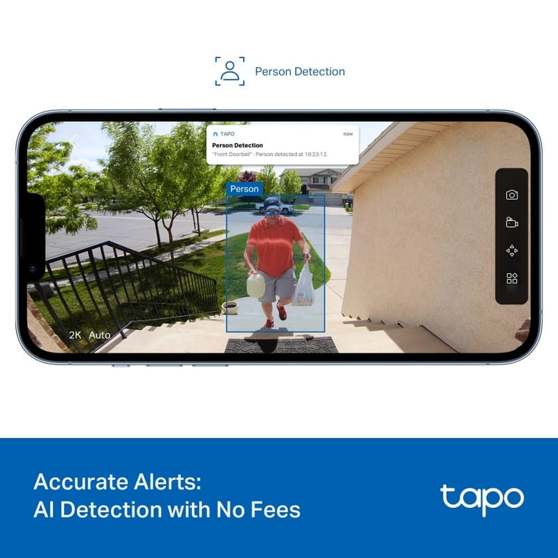 Відеодзвінок TP-Link Tapo D205 Black