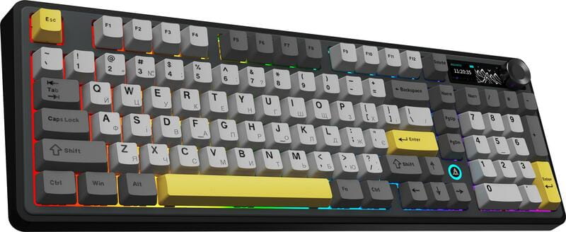 Клавиатура беспроводная Ajazz AK980 V2 Maillard Switch Black (AK980-V2-M-BGY)