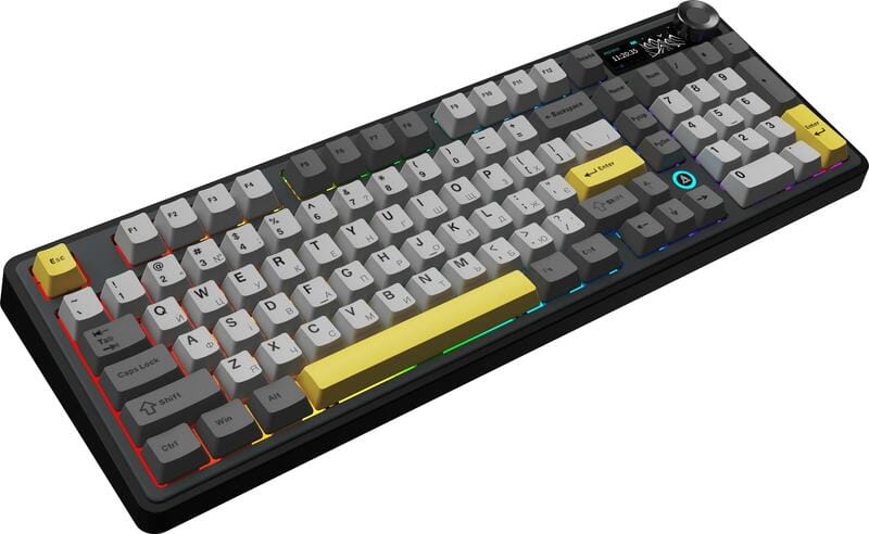Клавиатура беспроводная Ajazz AK980 V2 Maillard Switch Black (AK980-V2-M-BGY)