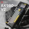 Фото - Клавиатура беспроводная Ajazz AK980 V2 Maillard Switch Black (AK980-V2-M-BGY) | click.ua