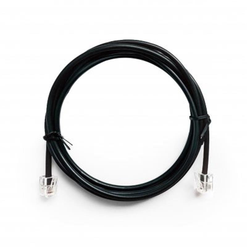 Кабель телефонний Cablexpert (TC6P4CR-2M) CCS, 6P4C, 2м, чорний