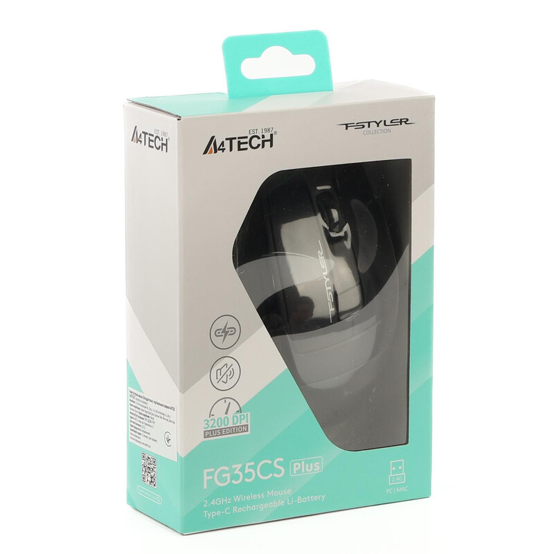 Миша бездротова A4Tech Fstyler FG35CS Plus Grey