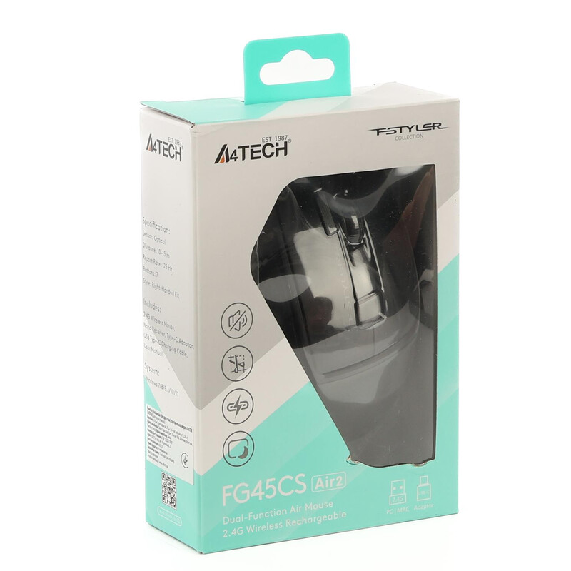 Миша бездротова A4Tech Fstyler FG45CS Air2 Stone Grey