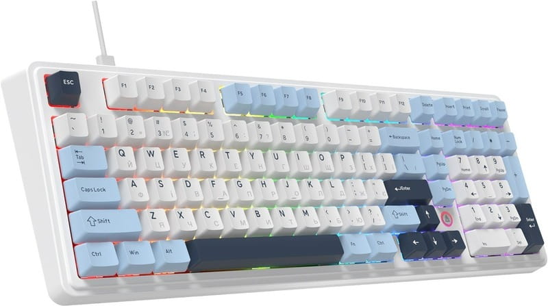 Клавиатура Ajazz AK980 Max Magnetic Switch Blue/White/Dark Blue (AK980-MAX-M-BWDB)