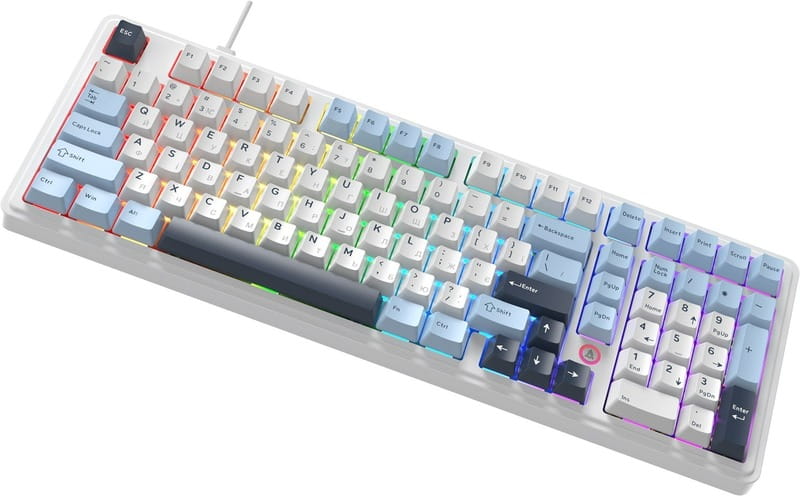 Клавиатура Ajazz AK980 Max Magnetic Switch Blue/White/Dark Blue (AK980-MAX-M-BWDB)