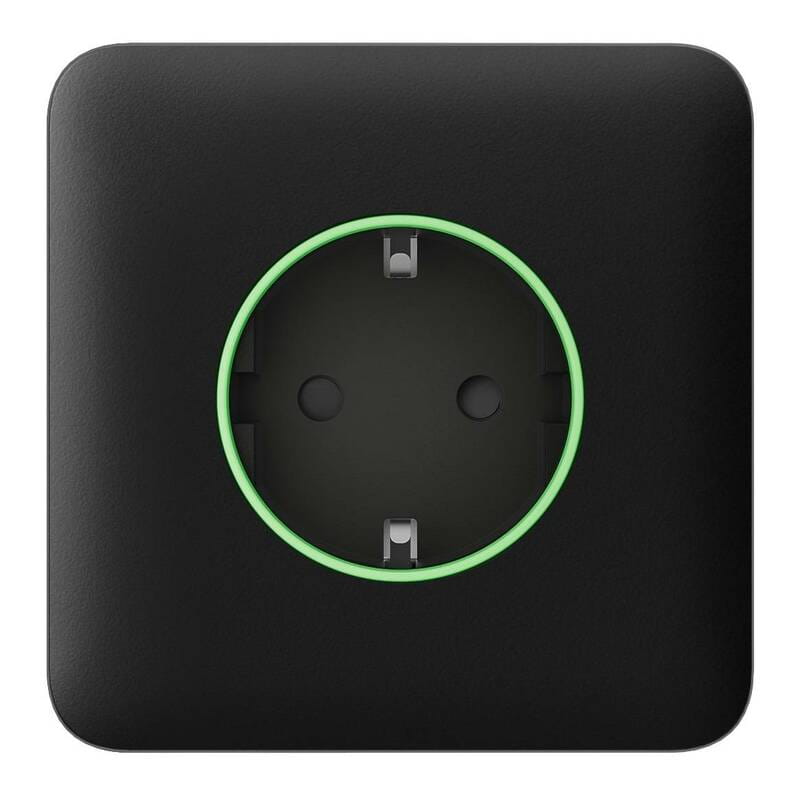 Передняя панель для встроенной розетки Ajax SoloCover for Outlet Smart Jeweler Black