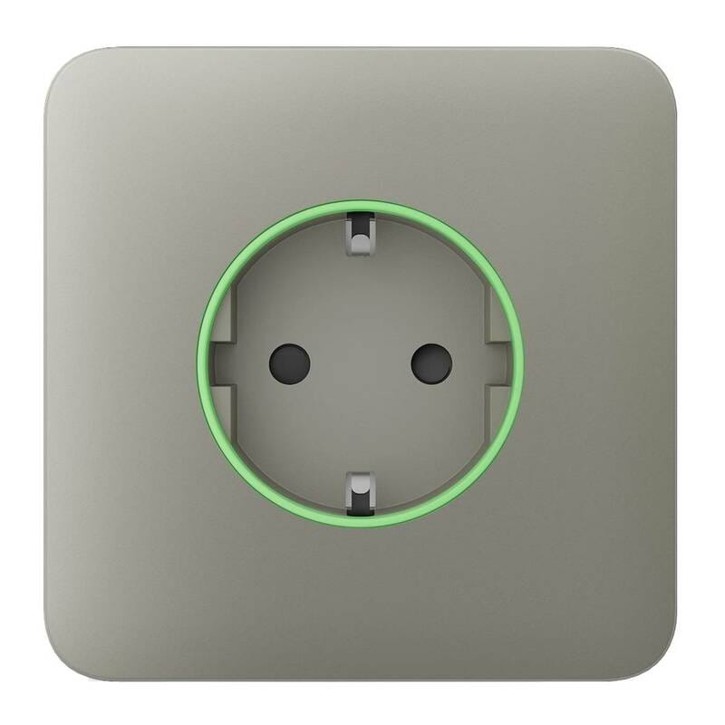 Передня панель для вбудованої розетки Ajax SoloCover for Outlet Smart Jeweler Olive