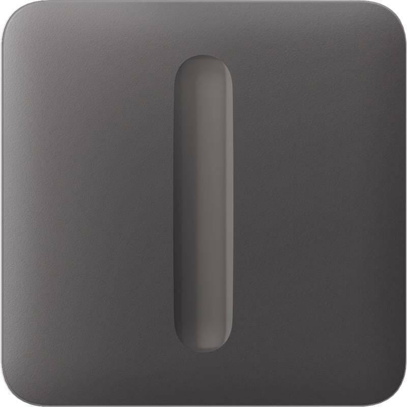 Кнопка для одноклавишного выключателя димера Ajax SoloButton Dimmer 1-gang 2-way for LightSwitch, Jeweler Grey